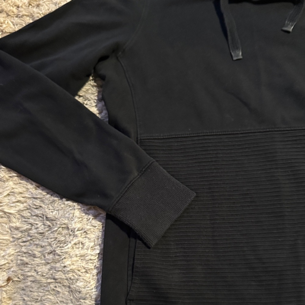 Women's L.L.Bean Cozy Mixed-Knit Pullover xs sweater Black - Picture 5 of 6